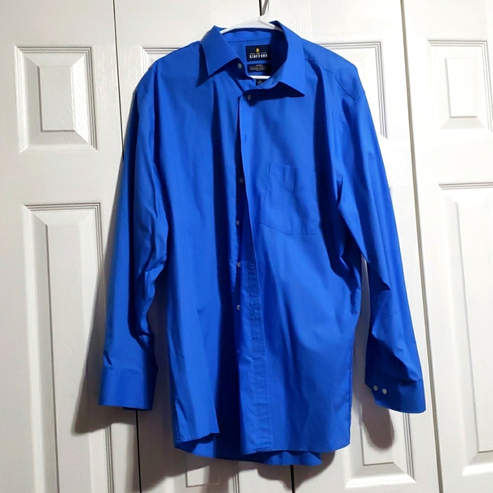 Stafford blue dress shirt